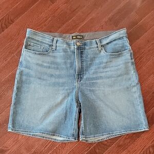Lee Denim Shorts - Light Blue High Waist - Stretch